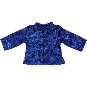 American Girl Doll Ivy Ling Royal Blue Sleepover Pajama Top ONLY 1 Piece Shirt